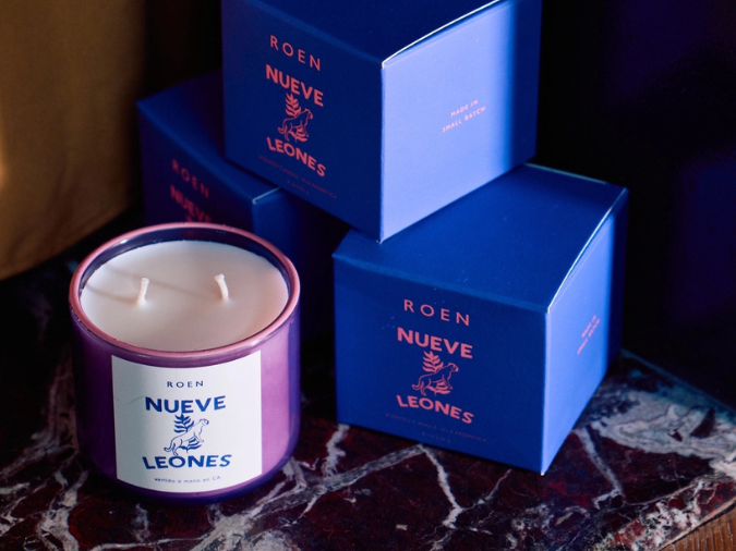 Nueve Leones Candle
