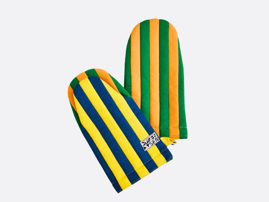 Oven Mitt - Carrot Stripe