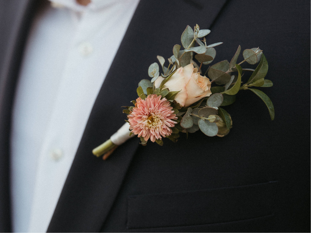 anthurium boutonniere Boutonnière