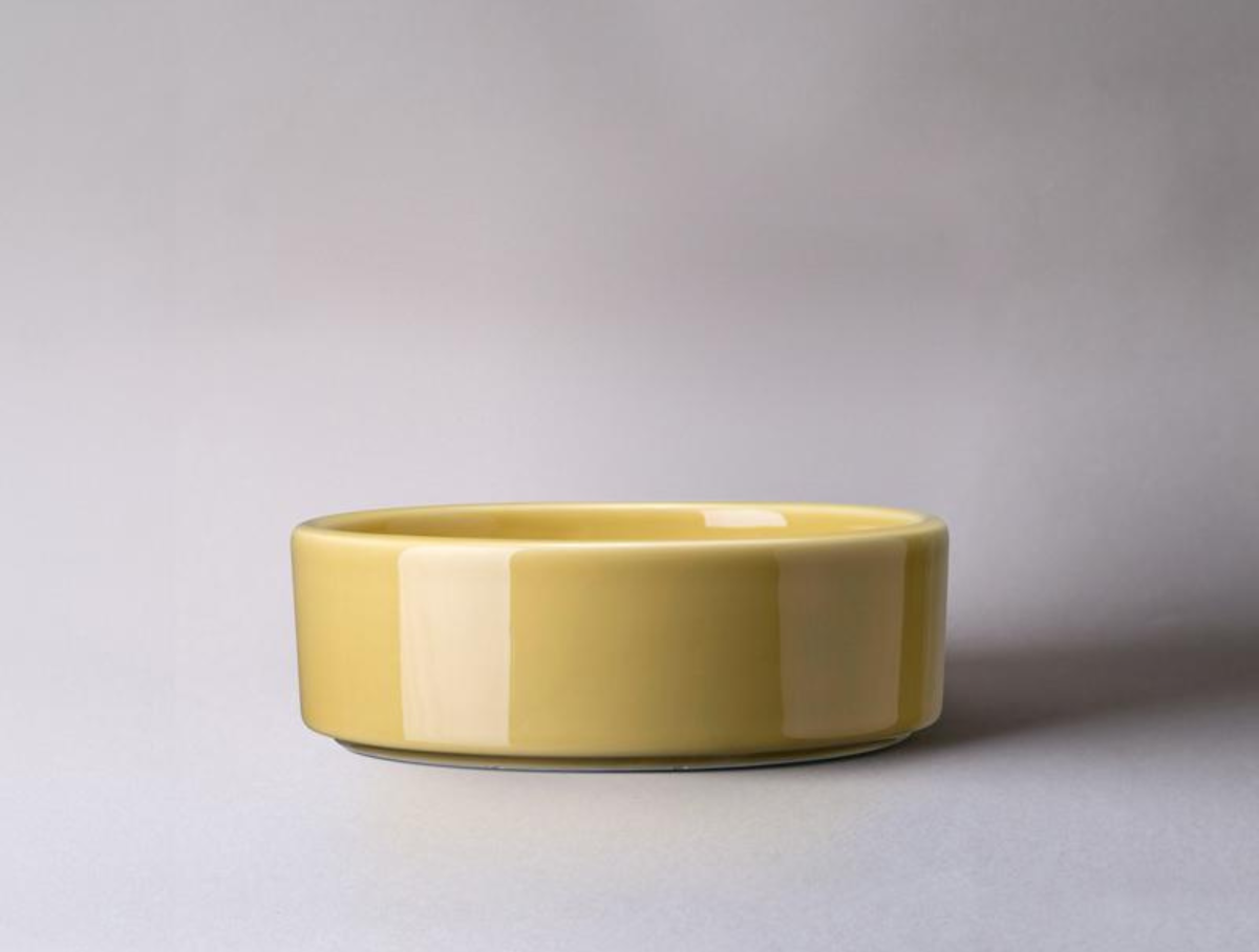 3" Hoff Glazed Saucer - Pale Yellow