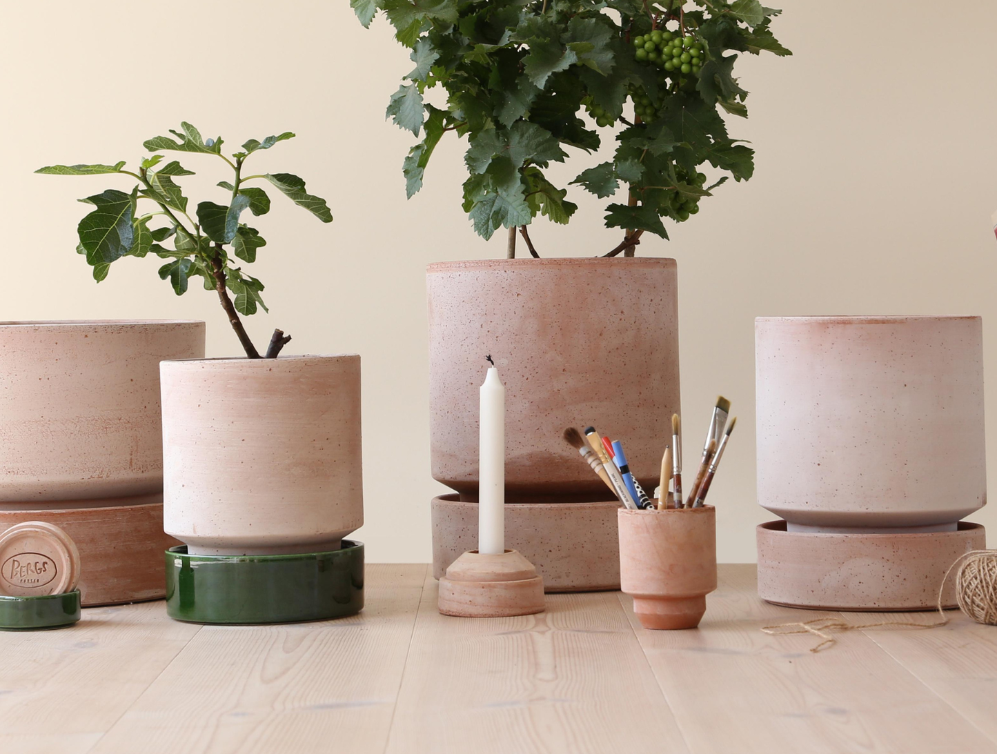 3" Hoff Glazed Saucer - Emerald