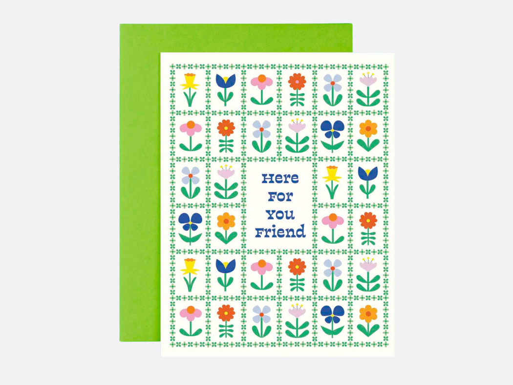 Flower Friends Forever - Encouragement Card
