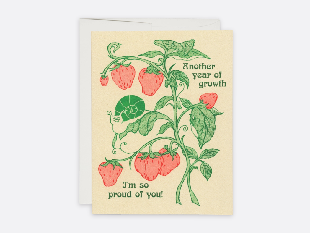 Another Year of Growth - Birthday Card