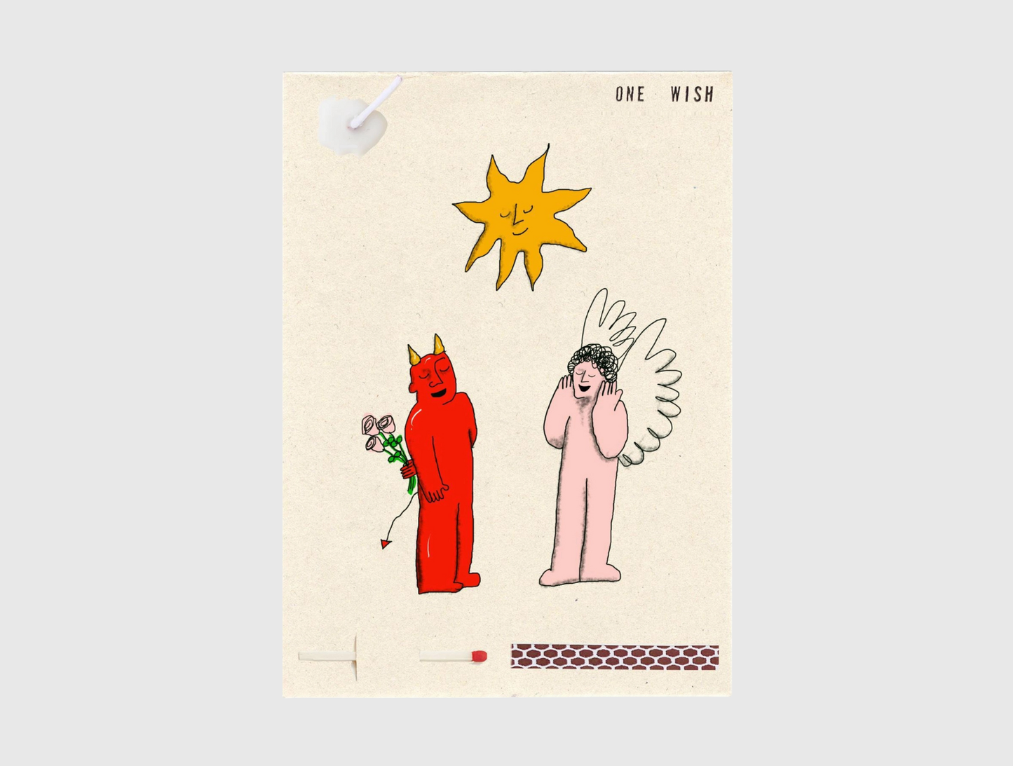 Wish Card - Angel Devil Flowers