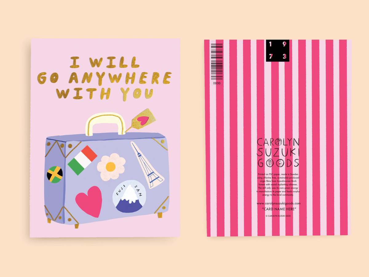 Anywhere with You - Love Card