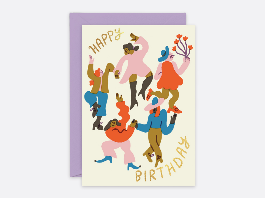Dancers - Birthday Card