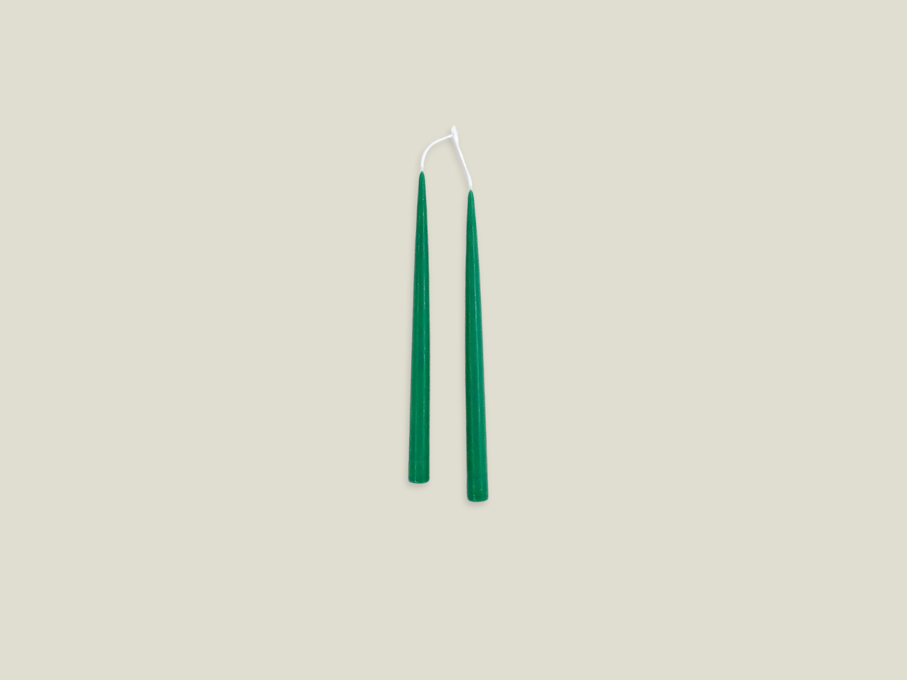 Danica Hand-Dipped Candle - Set of 2 - Forest Green