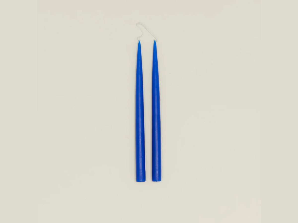 Danica Hand-Dipped Candle - Set of 2 - Cobalt Blue