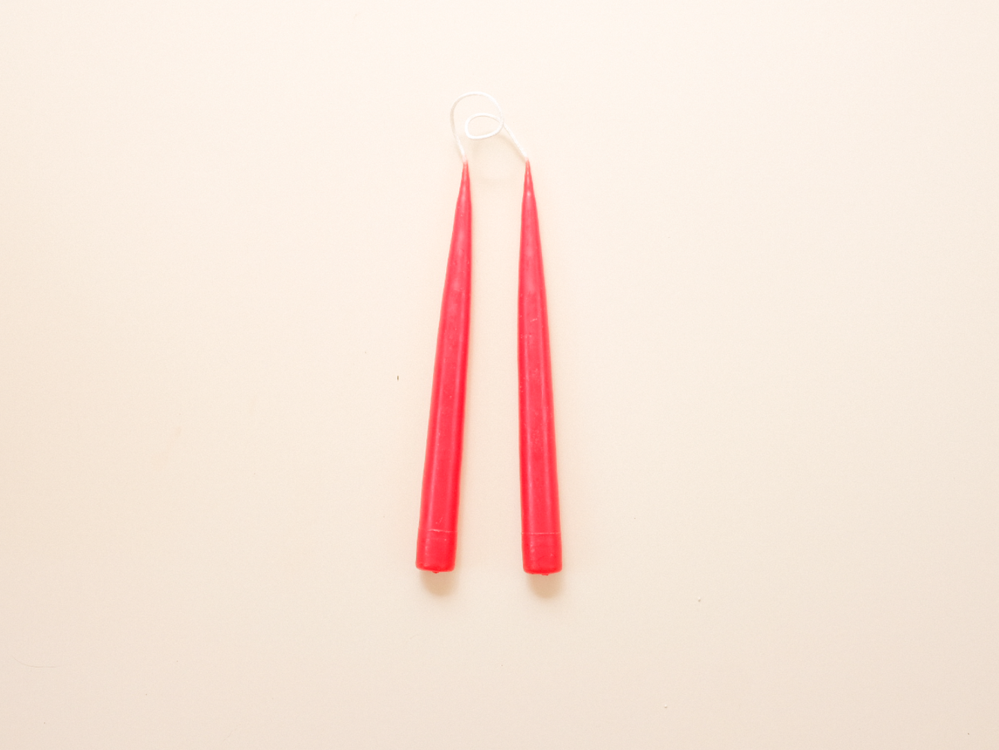 Danica Hand-Dipped Candle - Set of 2 - Poppy Red
