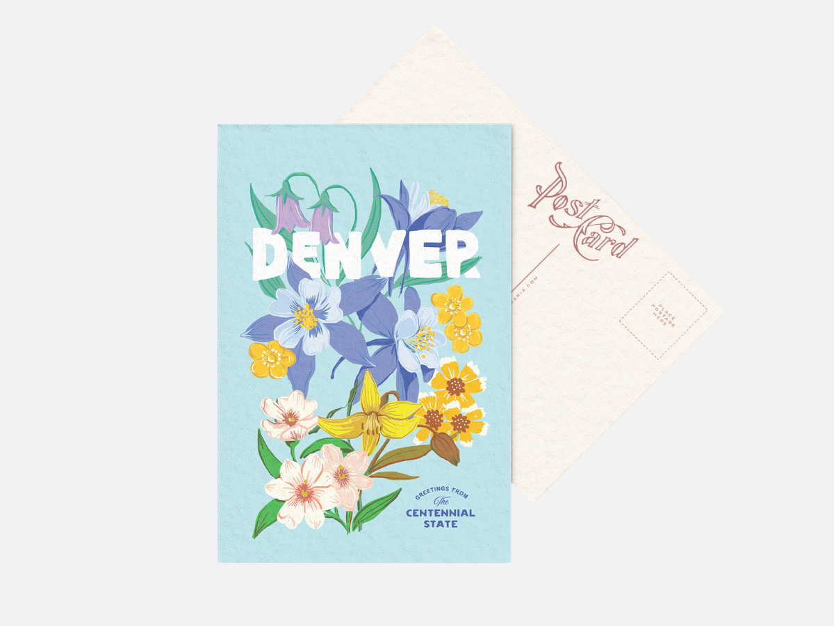Mile High Blooms: Colorado Wildflower Postcard