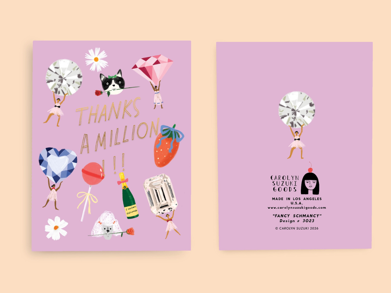 Fancy Schmancy - Thank You Card