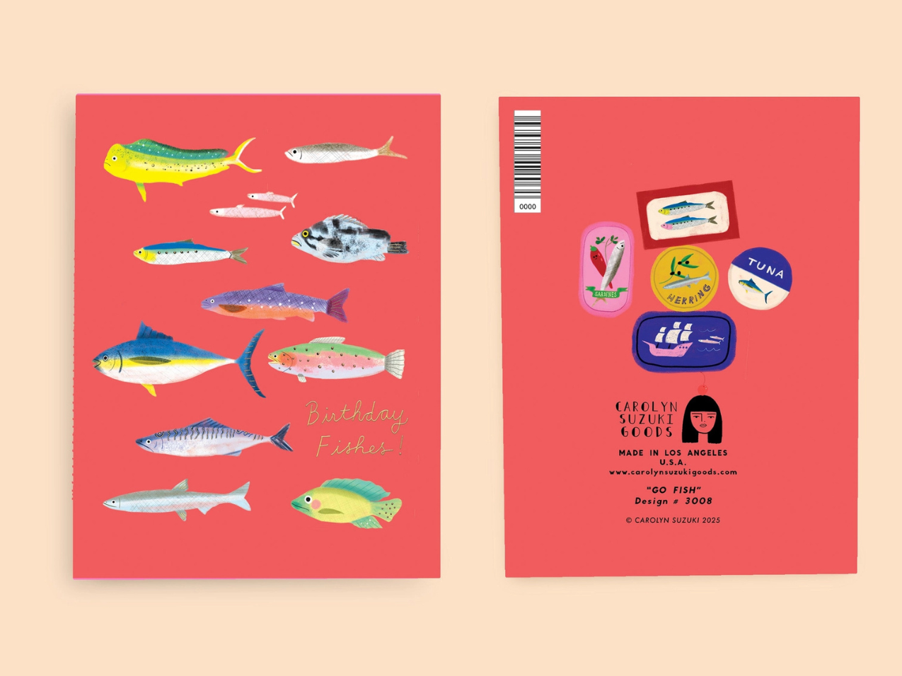 Go Fish - Birthday Card