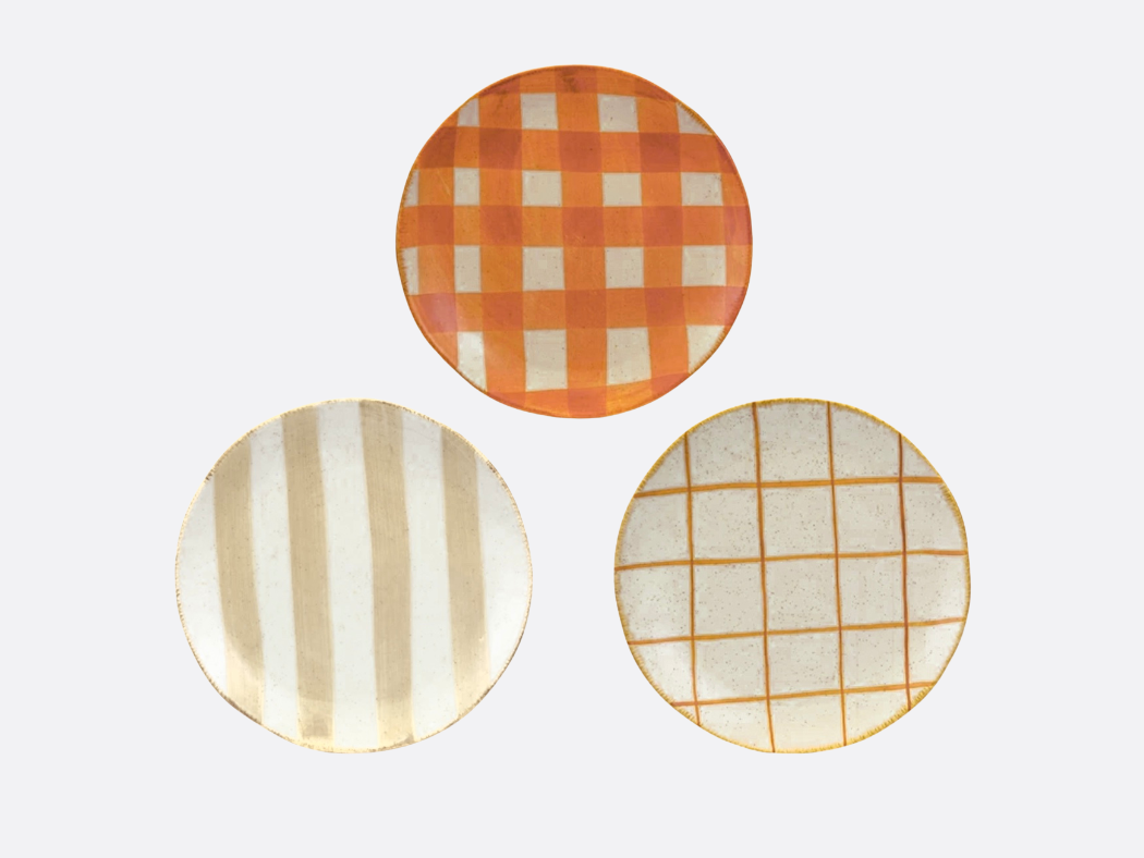 Hand-Painted Stoneware Plate