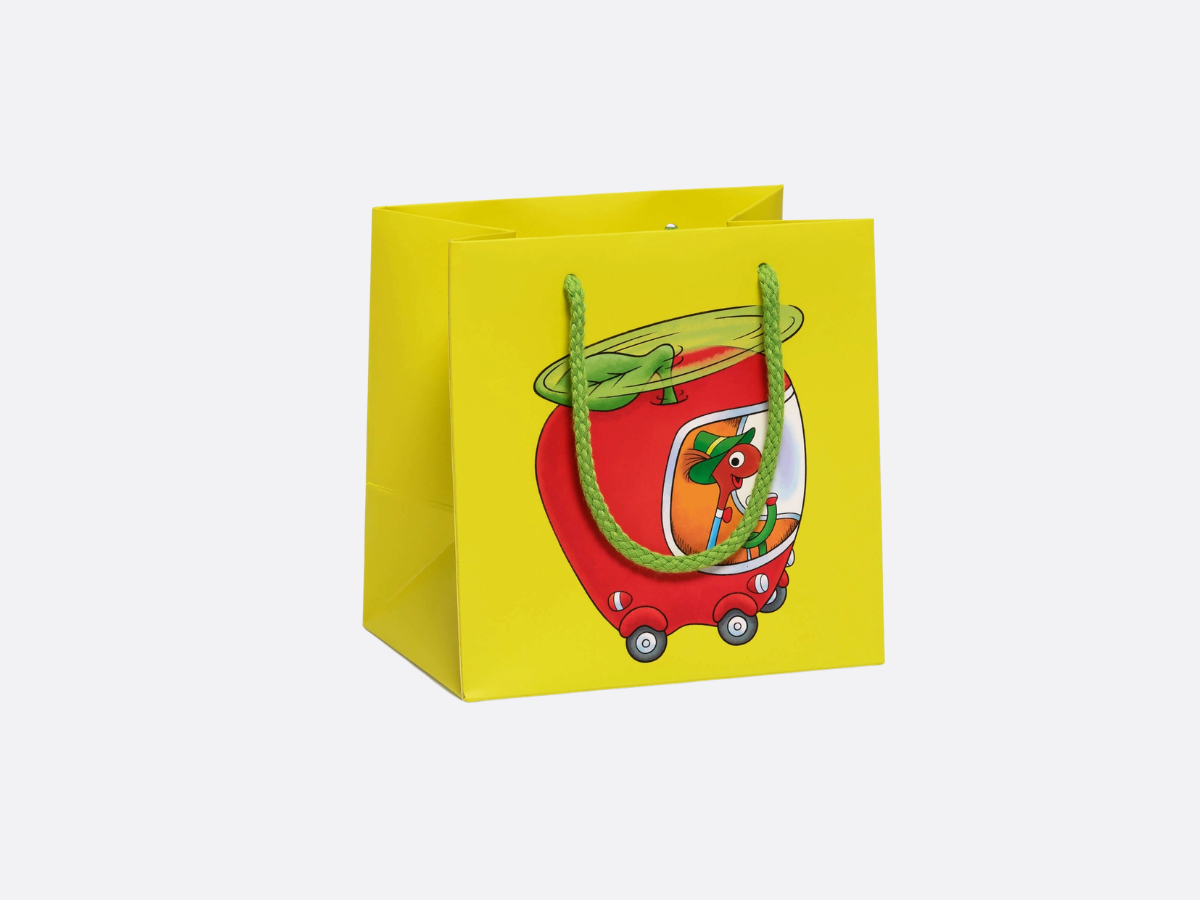 Richard Scarry Lowly's Apple Car - Small Gift Bag