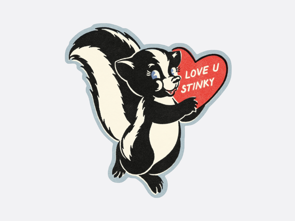 Love U Stinky Sticker