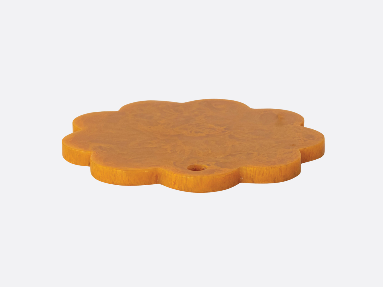 Marbled Resin Scalloped Cheese/Serving Board