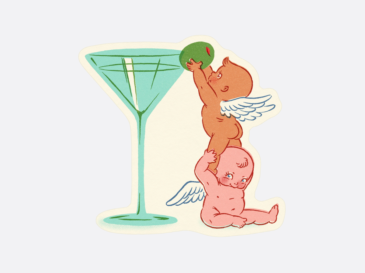 Martini Olive Friends Sticker