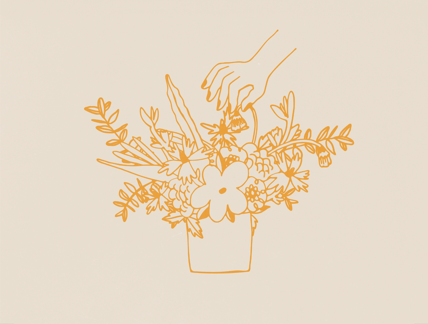 Neutral Designer’s Choice Flower Arrangement