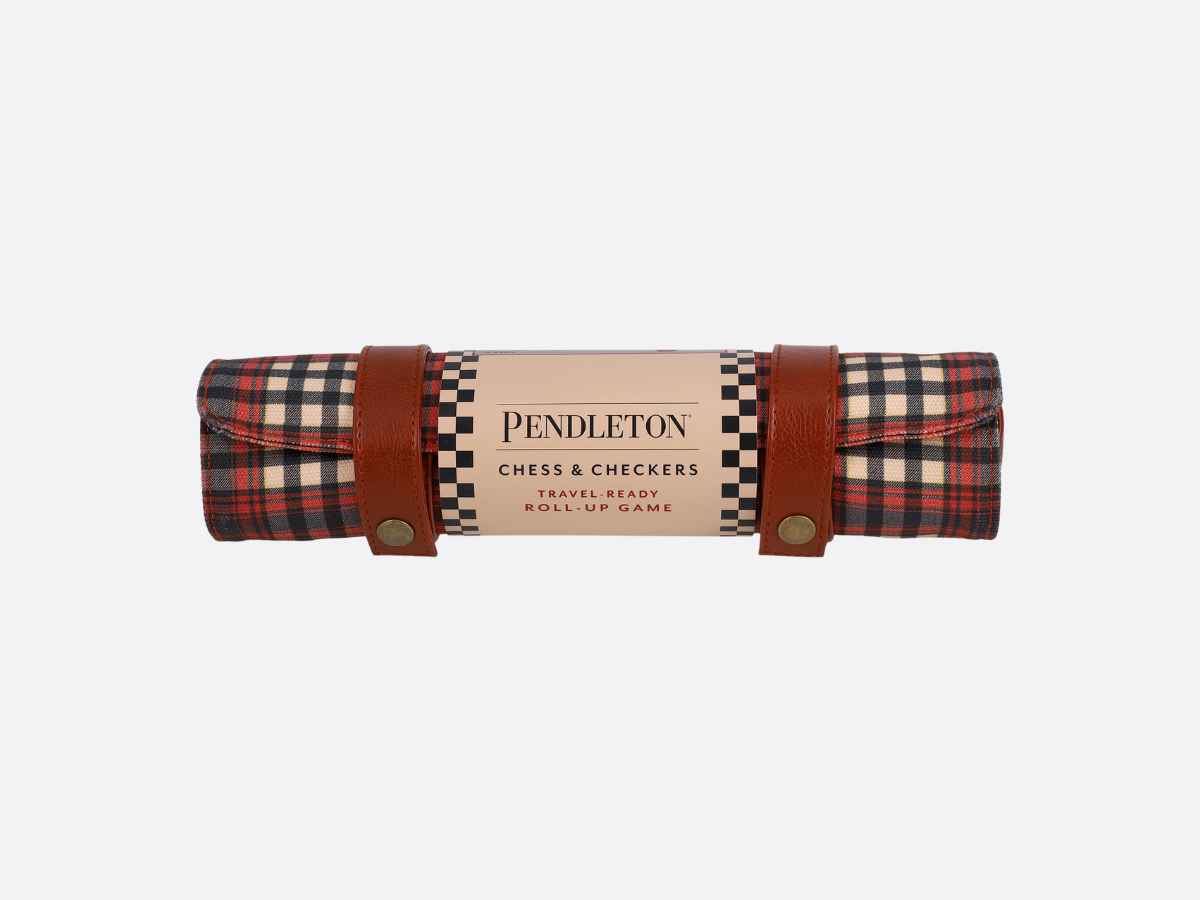 Pendleton Red + Black - Chess & Checkers Set