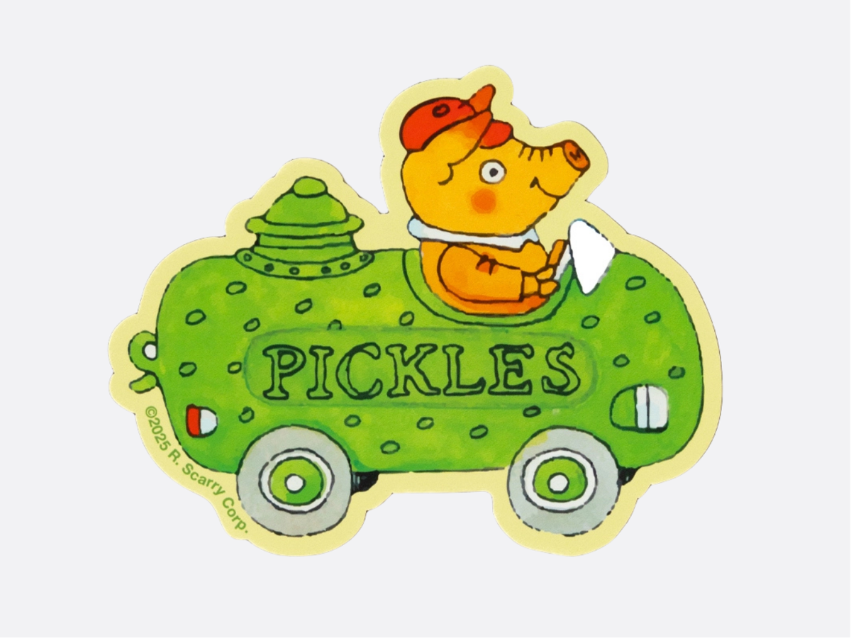3P4 X Richard Scarry® - Pickle Car Magnet