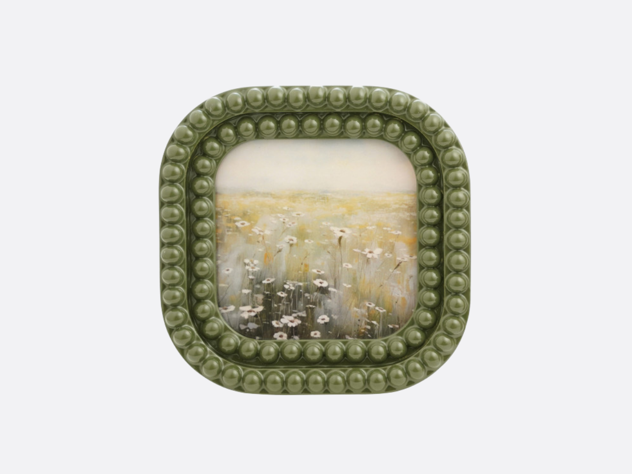 Resin Bobbin Photo Frame - Green