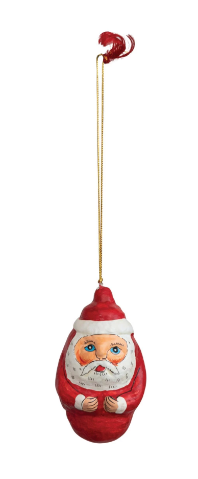 Hand Painted Santa Ornament
