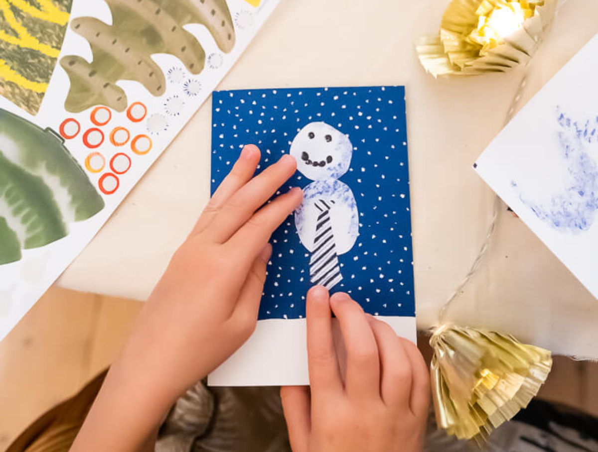 "Make Your Own" Christmas Card - Snowman Set