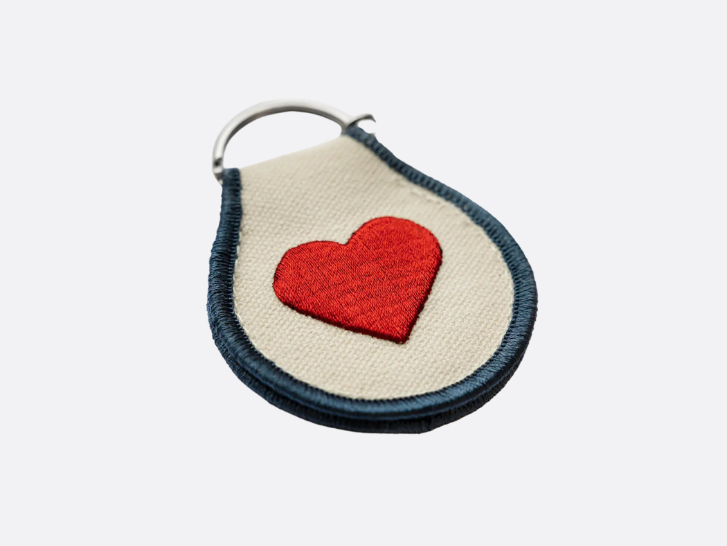 Patch Keychain - Classic Heart