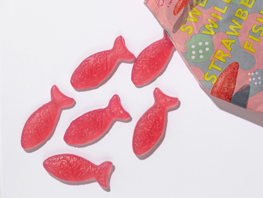 Sweet Wild Strawberry Fish - Swedish Candy