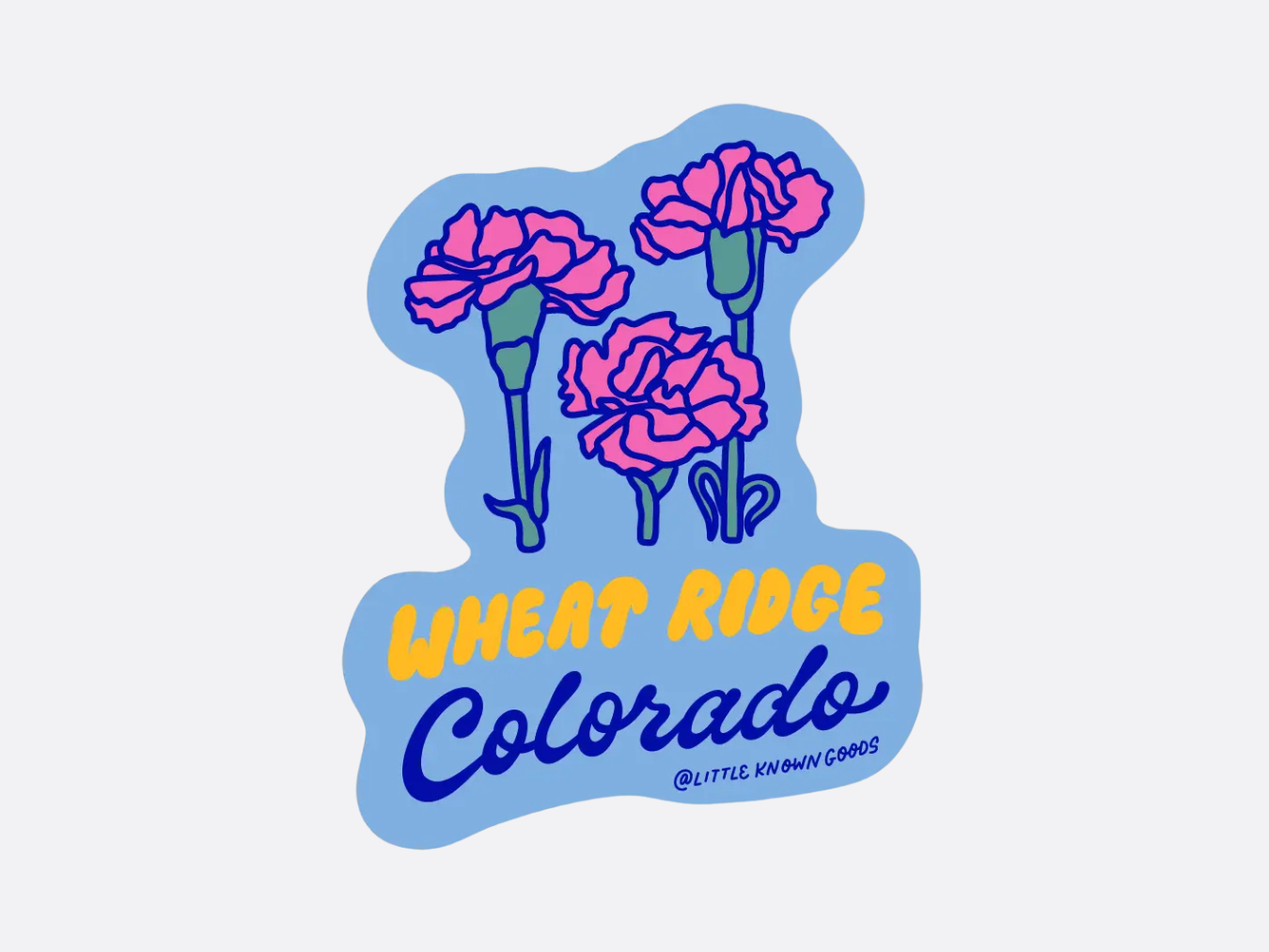 Wheat Ridge Colorado Carnation - Sticker