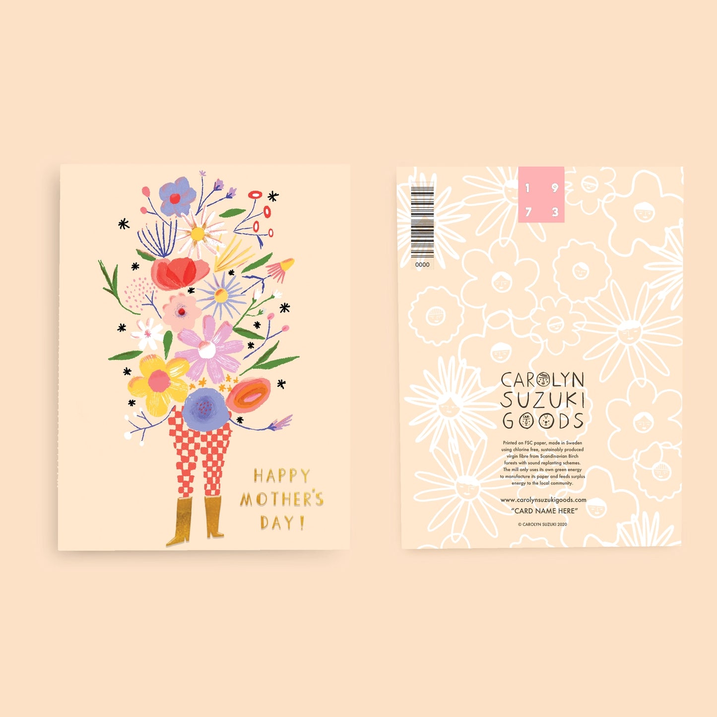 Flower Tower - Mother's Day Card