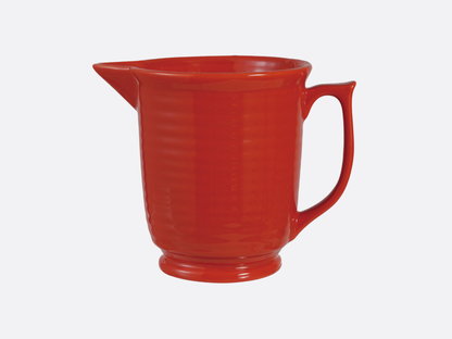 Orange Stoneware Pitcher