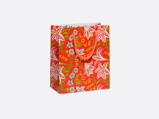 Peace & Love Amaryllis - Medium Gift Bag