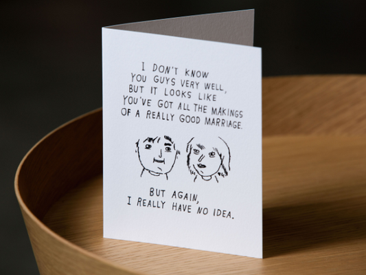 Really Good Marriage Card