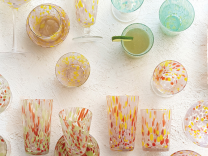Blown Confetti Drinking Glass