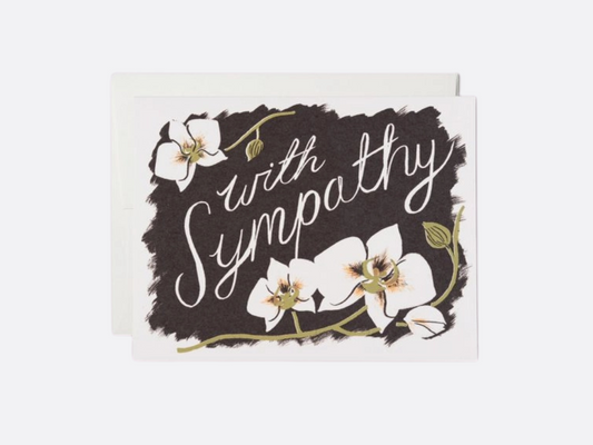 Orchids - Sympathy Card