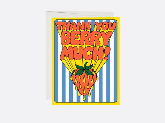 So Many Strawberries - Thank You Card