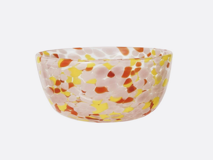 Blown Confetti Glass Bowl