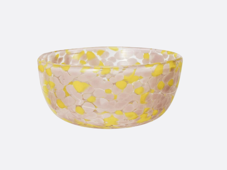 Blown Confetti Glass Bowl