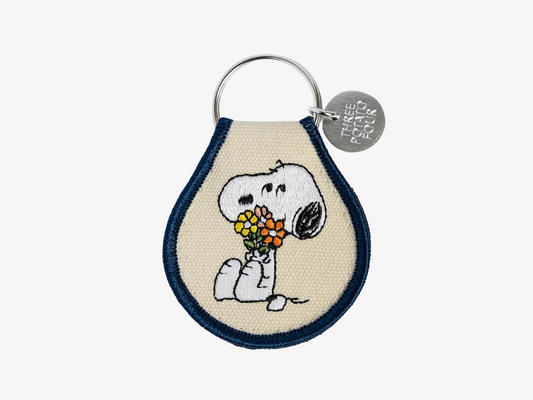 3P4 X Peanuts® - Snoopy Flower Bouquet Patch Keychain