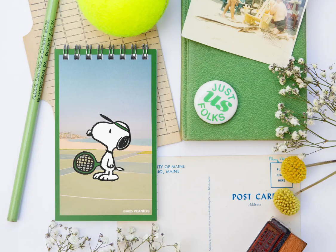 3P4 X Peanuts® - Snoopy Tennis Mini Memo Pad
