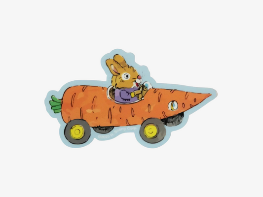 3P4 X Richard Scarry® - Carrot Car Sticker