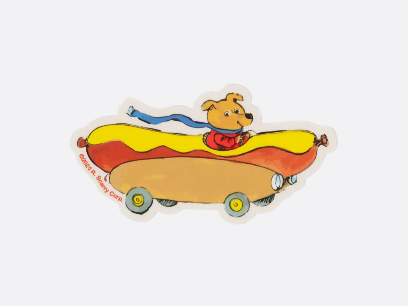 3P4 X Richard Scarry® - Hot Dog Car Sticker