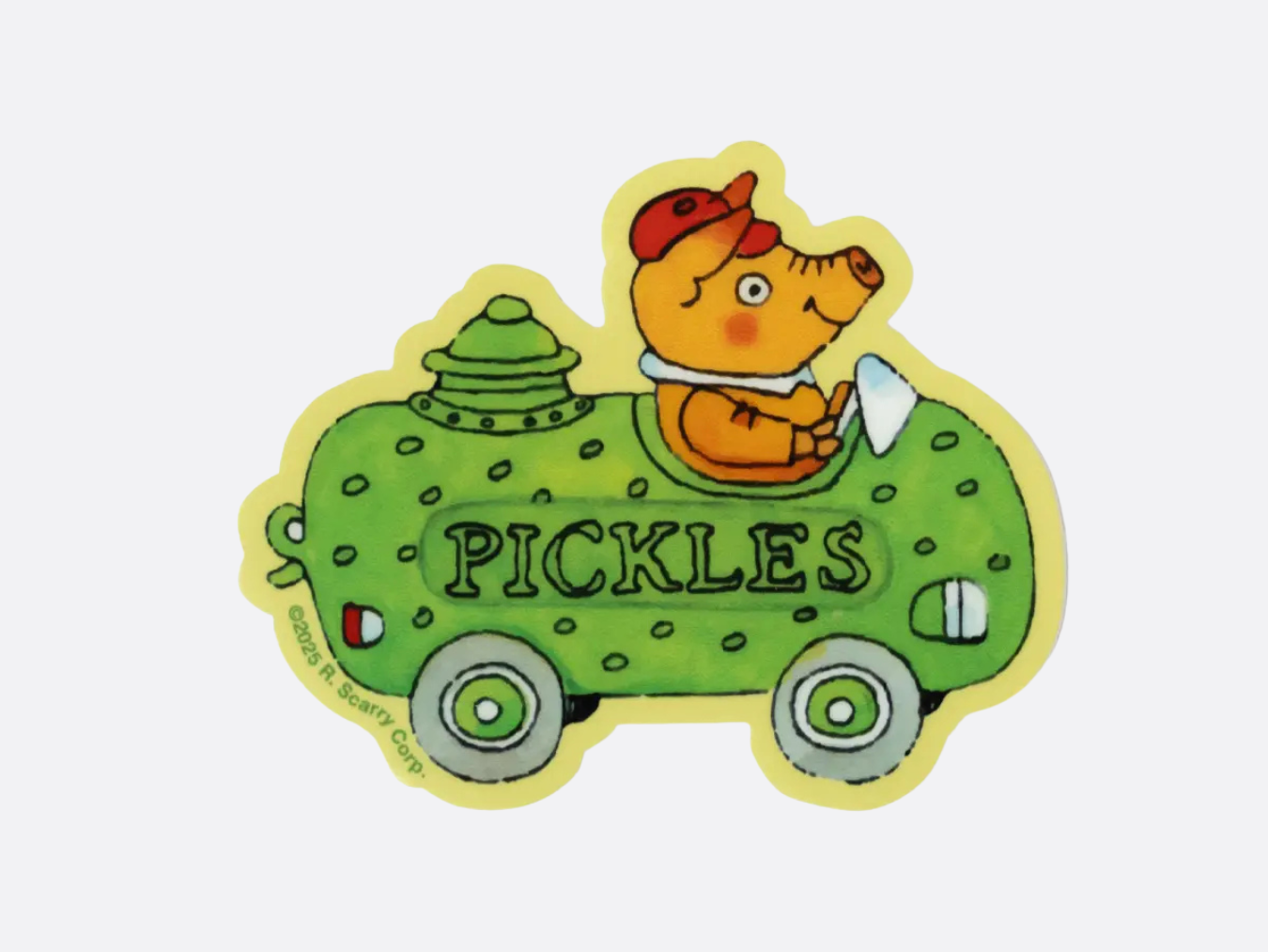 3P4 X Richard Scarry® - Pickle Car Sticker
