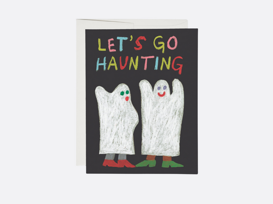 Let's Go Haunting - Halloween Card