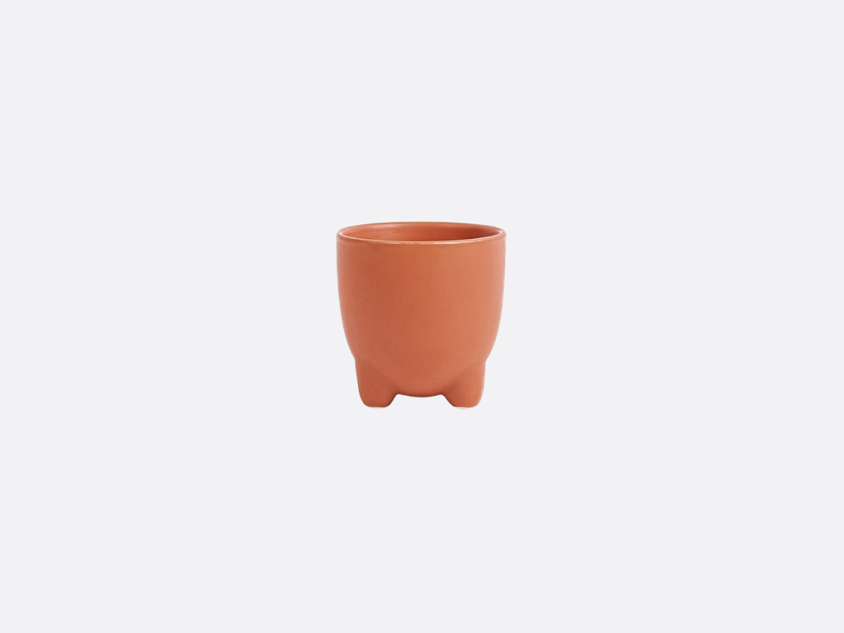 3" Tippy Toes Pot - Rust