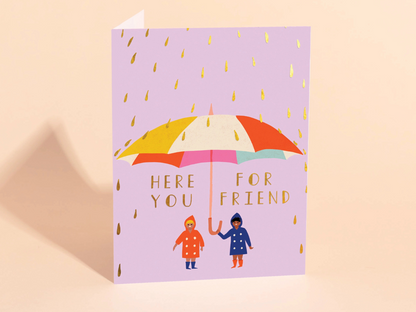Raindrops - Sympathy Card