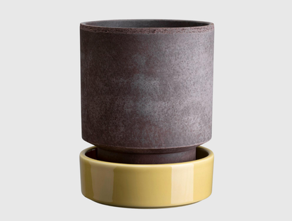 7" Hoff Glazed Saucer - Pale Yellow