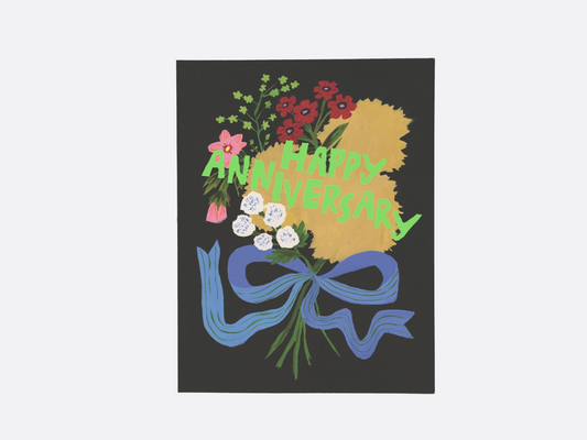 Anniversary Bouquet - Anniversary Greeting Card