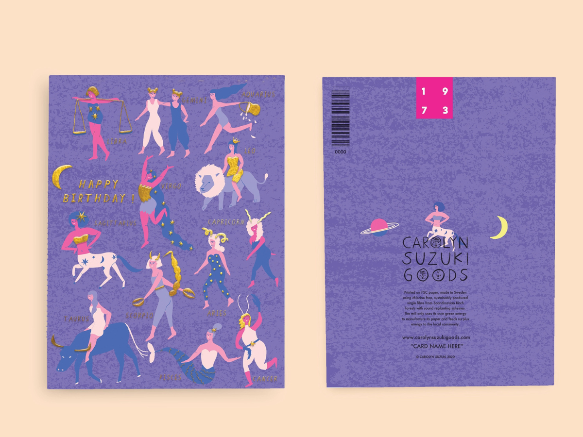 Astro Femmes - Birthday Card